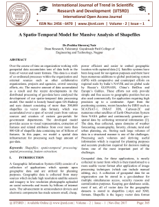 A Spatio Temporal Model for Massive Analysis of Shapefiles