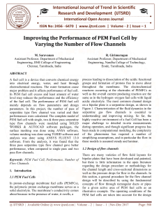 Improving the Performance of PEM Fuel Cell by Varying the Number of Flow Channels
