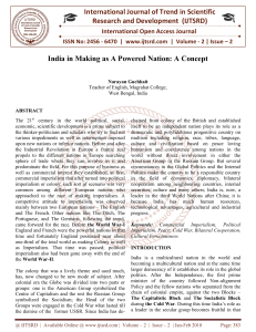 India in Making as a Powered Nation A Concept