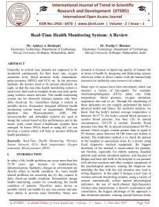 Real Time Health Monitoring System A Review