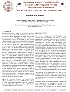 Smart Blood Finder
