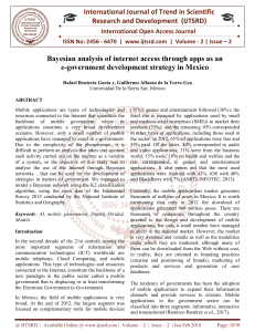 Bayesian analysis of internet access through apps as an e government development strategy in Mexico