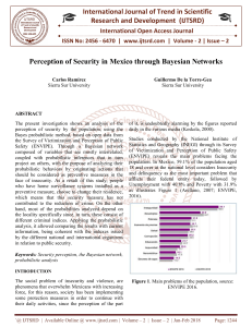 Perception of Security in Mexico through Bayesian Networks
