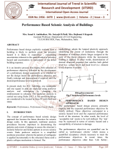 Performance Based Seismic Analysis of Buildings