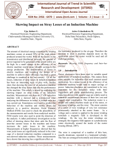 Skewing Impact on Stray Losses of an Induction Machine