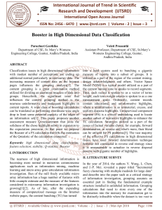 Booster in High Dimensional Data Classification