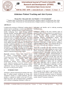Alzheimer Patient Tracking and Alert System