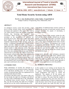 Total Home Security System using ARM