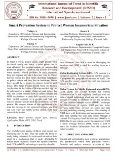 Smart Prevention System to Protect Women Incensorious Situation