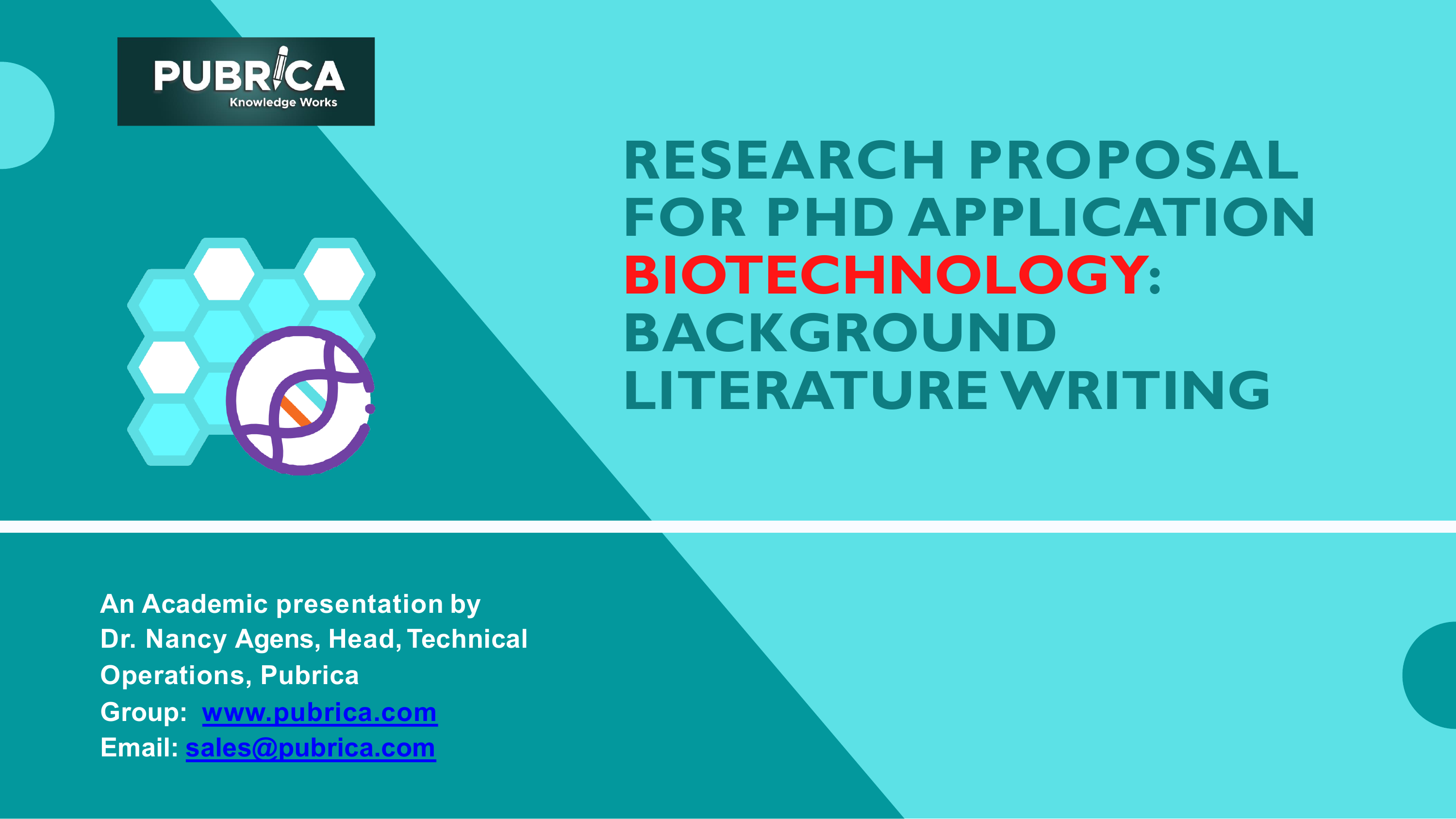 Research proposal for ph d application biotechnology background liter…