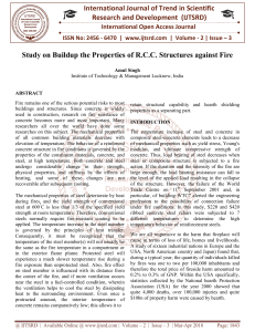 Study on Buildup the Properties of R.C.C. Structures against Fire