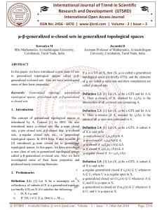 µ- β- generalized α- closed sets in generalized topological spaces