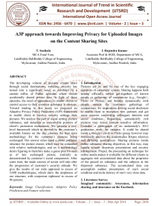 A3P approach towards Improving Privacy for Uploaded Images on the Content Sharing Sites
