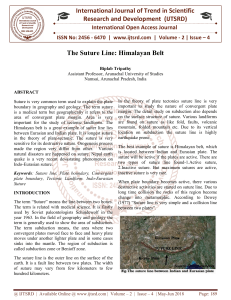 The Suture Line Himalayan Belt