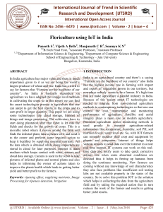 Floriculture using IoT in India