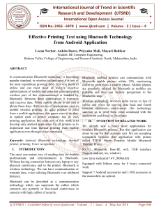 Effective Printing Text using Bluetooth Technology from Android Application