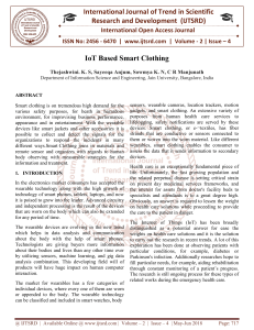 IoT Based Smart Clothing