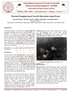 Thermal Imaging based Search Operation using Drone