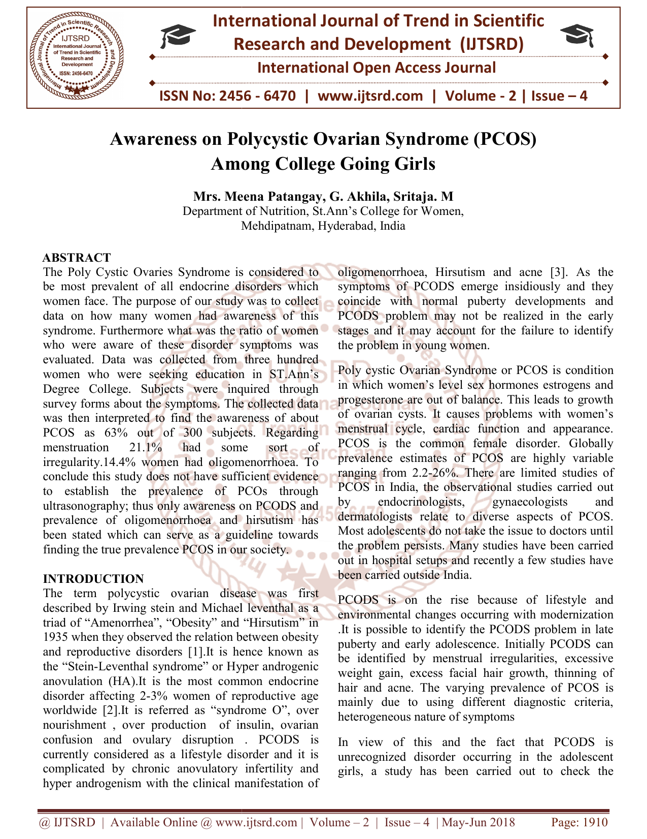 research paper on pcos pdf