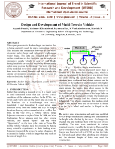 Design and Development of Multi Terrain Vehicle