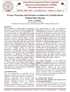 Privacy Protection and Intrusion Avoidance for Cloudlet Based Medical Data Sharing