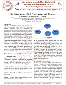 Big Data Analysis with R Programming and RHadoop