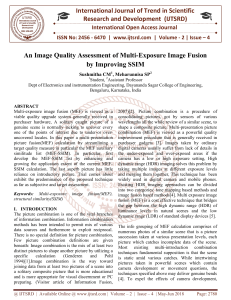 An Image Quality Assessment of Multi Exposure Image Fusion by Improving SSIM