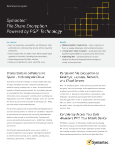 Symantec File Encryption