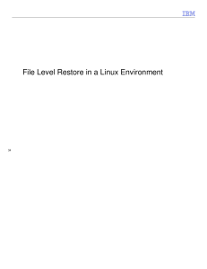 Unix VM File Level Restore Procedure