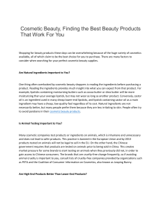 Best Cosmetic Beauty Products 2020
