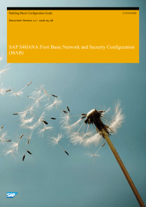 SAP S4HANA Fiori Network & Security Configuration Guide