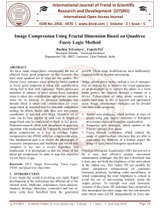 Image Compression Using Fractal Dimension Based on Quadtree Fuzzy Logic Method