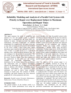 Reliability Modeling and Analysis of a Parallel Unit System with Priority to Repair over Replacement Subject to Maximum Operation and Repair Times