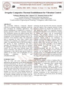 Irregular Composites Thermal Establishment for Vibration Control