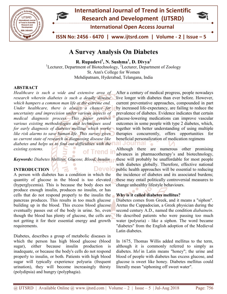 quantitative research article on diabetes