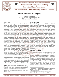 British East India in Company