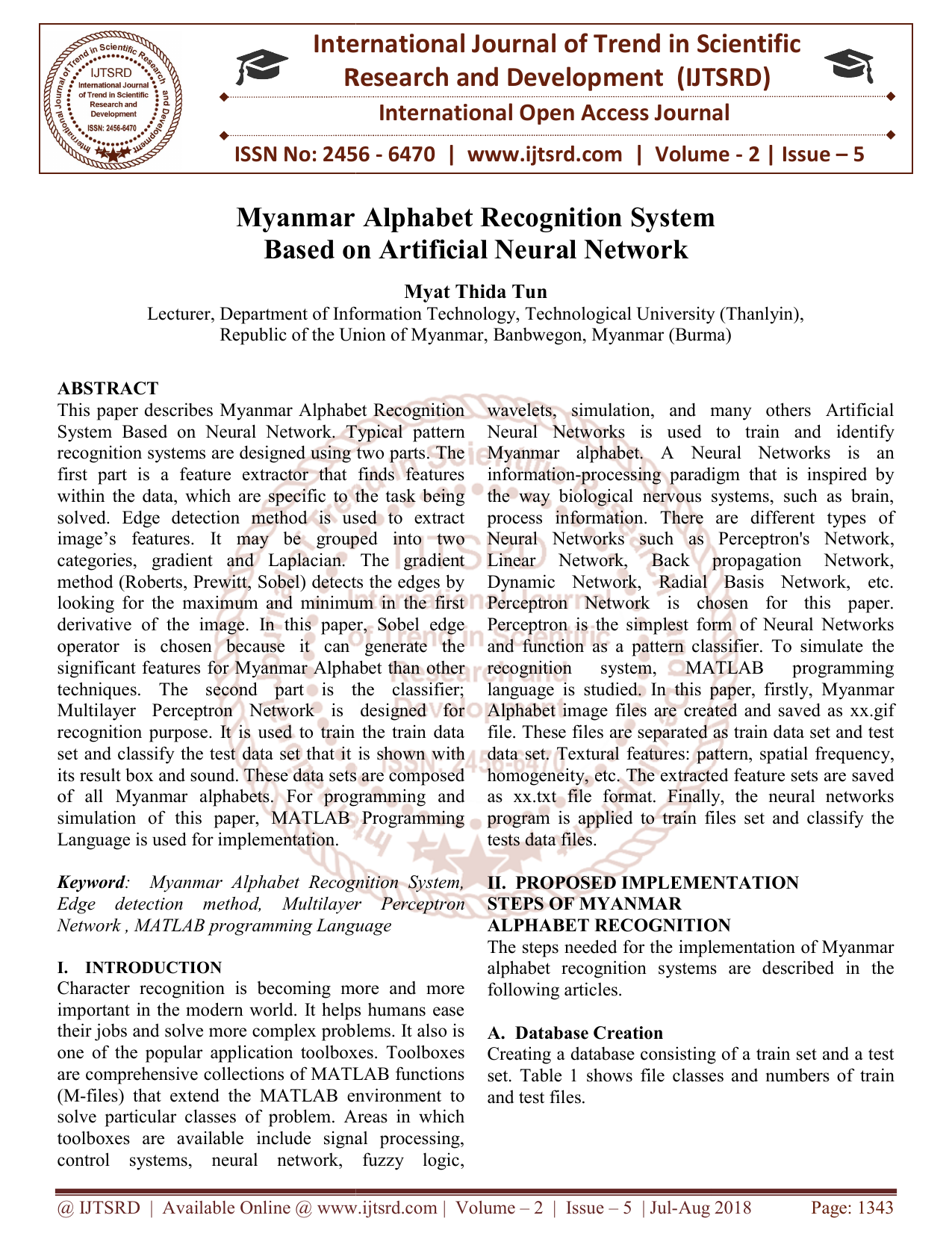 optical character recognition papers for myanmar language