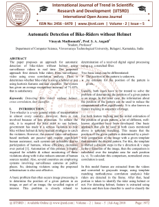 Automatic Detection of Bike Riders Without Helmet