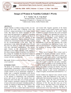 Women in Namitha Gokhale's Works: A Literary Analysis