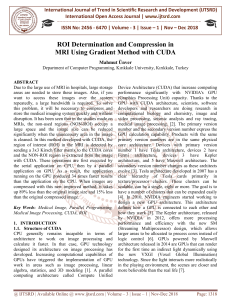 ROI Determination and Compression in MRI Using Gradient Method with CUDA