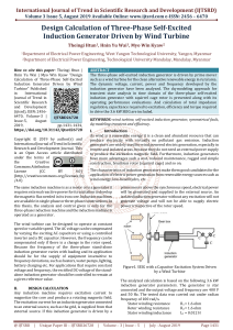 Design Calculation of Three Phase Self Excited Induction Generator Driven by Wind Turbine