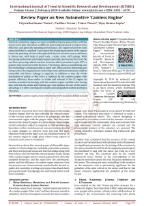 Review Paper on New Automotive Camless Engine