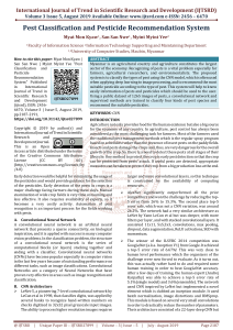 Pest Classification and Pesticide Recommendation System