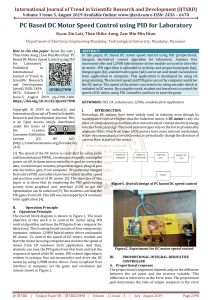 PC Based DC Motor Speed Control using PID for Laboratory