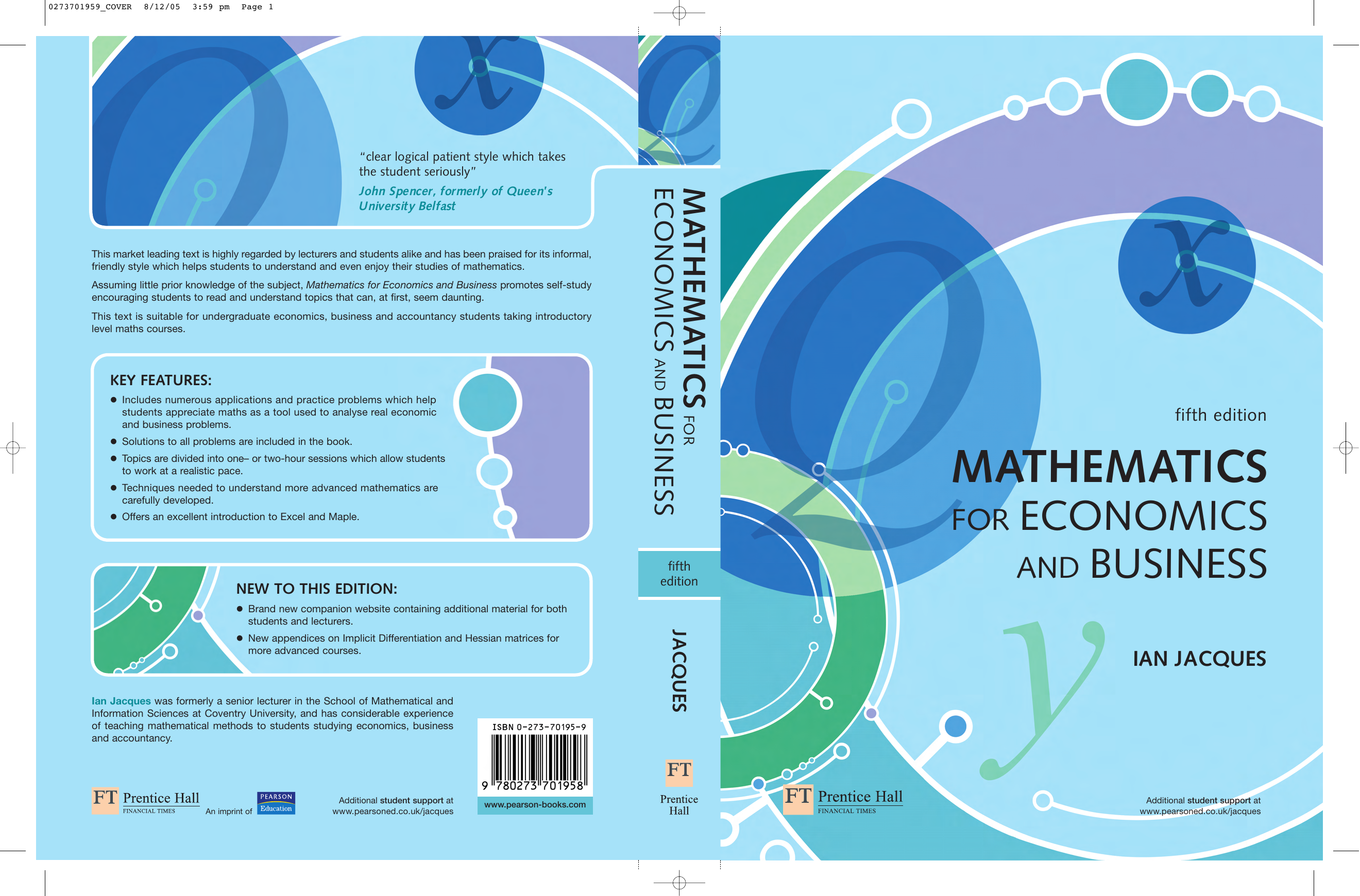Mathematics For Economics Business 5th Ed 06 Ian Jacques