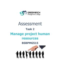 Assessment Task 2 - BSBPMG515-4