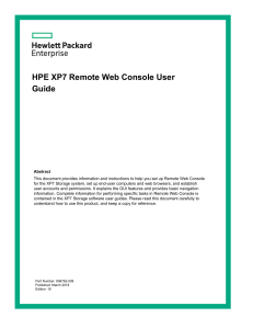 HPE XP7 Remote Web Console User Guide (v06a)