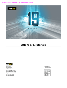 ANSYS CFX Tutorials