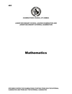 Mathematics Grade9 Final Booklet
