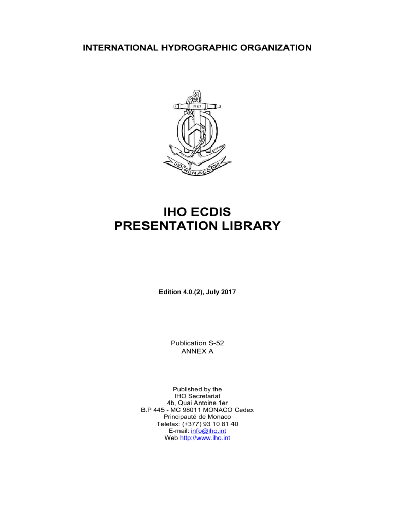 iho s 52 presentation library edition 4.0 in ecdis